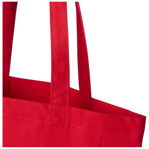 red Bolsa Tote de 11 l con fondo ancho algodón orgánico OCS de 180 g/m²