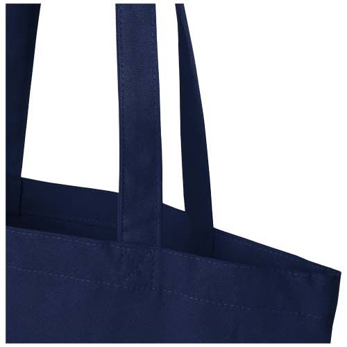 azul marino Bolsa Tote de 11 l con fondo ancho algodón orgánico OCS de 180 g/m²