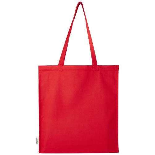 red Bolsa Tote con refuerzos de 14 l algodón orgánico OCS de 180 g/m²