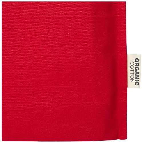 red Bolsa Tote con refuerzos de 14 l algodón orgánico OCS de 180 g/m²