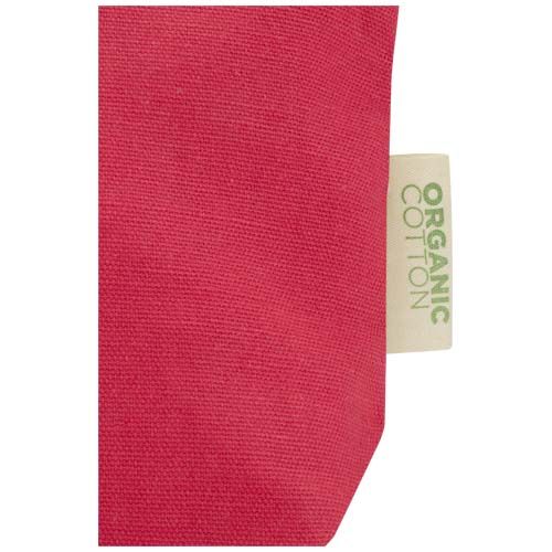 red Bolsa de aseo pequeña de 1 l algodón orgánico OCS de 180 g/m²