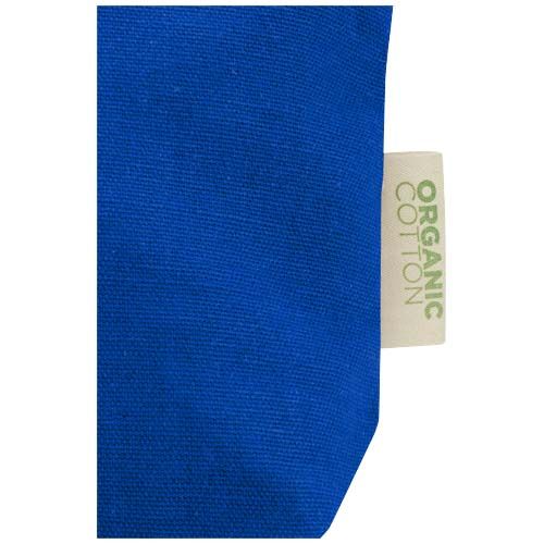 azulón Bolsa de aseo pequeña de 1 l algodón orgánico OCS de 180 g/m²