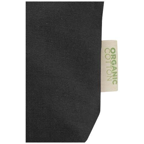 black Bolsa de aseo pequeña de 1 l algodón orgánico OCS de 180 g/m²