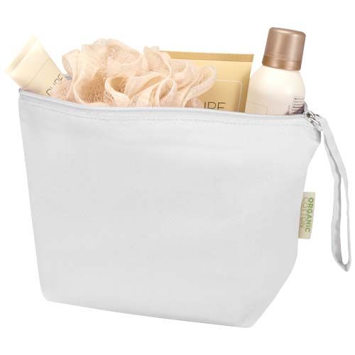 Bolsa de aseo grande de 3 l algodón orgánico OCS de 180 g/m² 