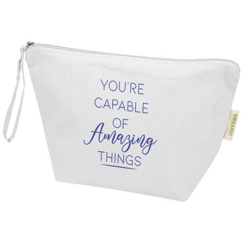 Bolsa de aseo grande de 3 l algodón orgánico OCS de 180 g/m² 