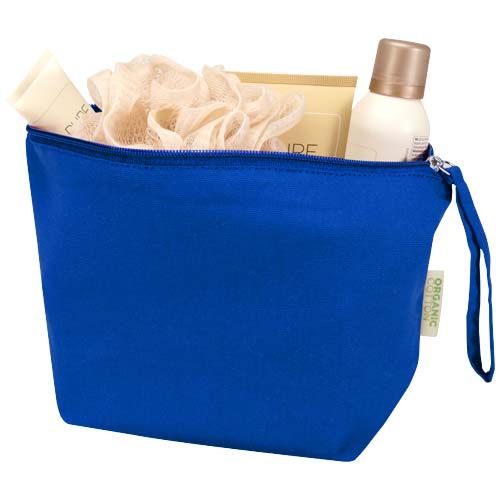 Bolsa de aseo grande de 3 l algodón orgánico OCS de 180 g/m² 