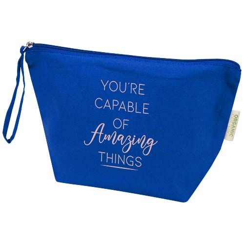 Bolsa de aseo grande de 3 l algodón orgánico OCS de 180 g/m² 