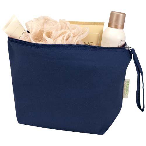 Bolsa de aseo grande de 3 l algodón orgánico OCS de 180 g/m² 