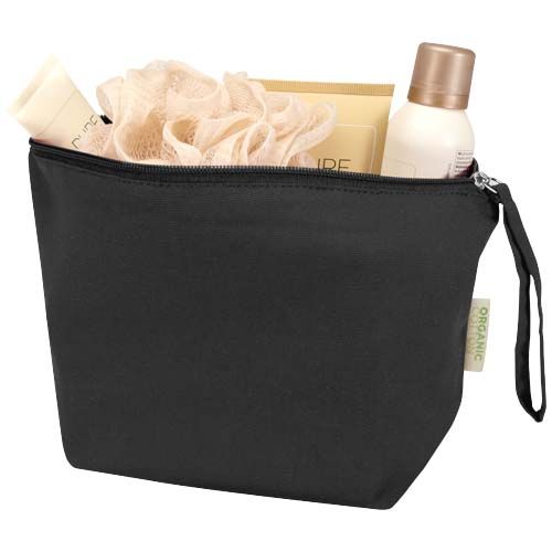 Bolsa de aseo grande de 3 l algodón orgánico OCS de 180 g/m² 