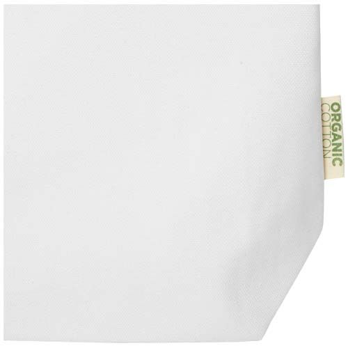 white Bolsa Tote de 10 l algodón orgánico OCS de 270 g/m²