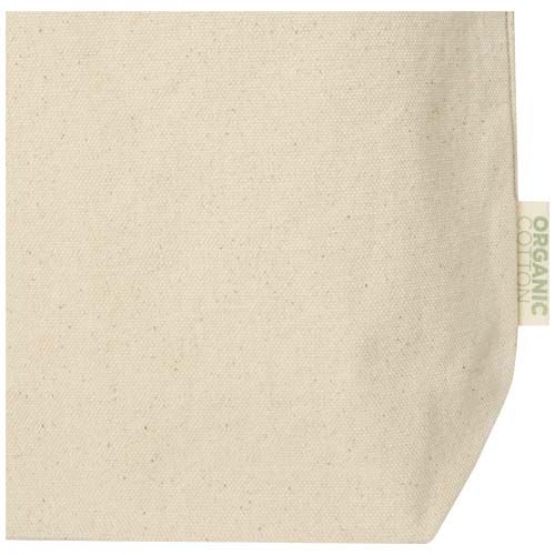 natural Bolsa Tote de 10 l algodón orgánico OCS de 270 g/m²