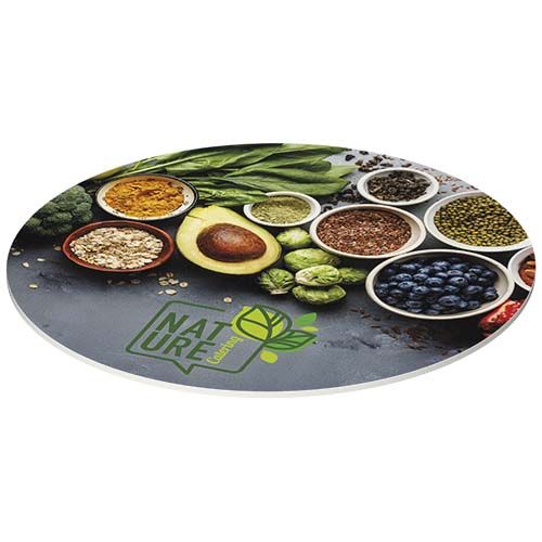 white Posavasos redondo