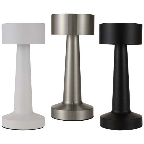 white Lámpara de mesa recargable regulable con 3 modos de luz