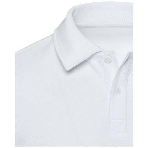 white Polo unisex de manga larga