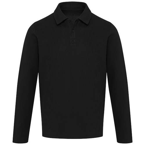black Polo unisex de manga larga