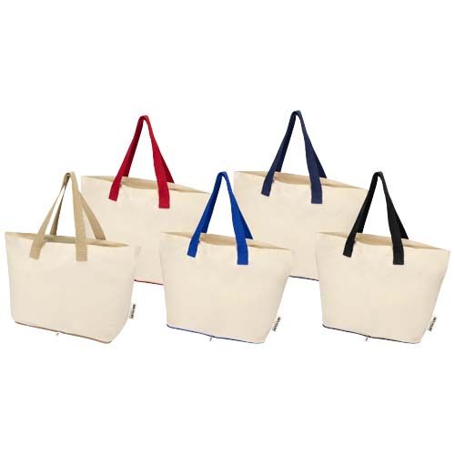 Bolsa Tote de 7 l de algodón reciclado GRS de 140 g/m² 
