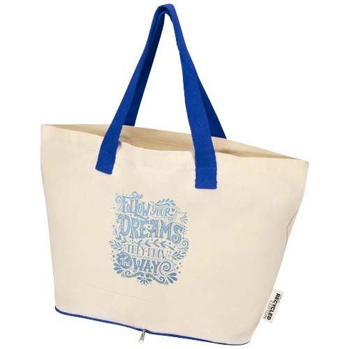 Bolsa Tote de 7 l de algodón reciclado GRS de 140 g/m² 