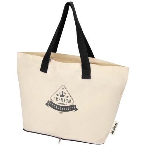 Bolsa Tote de 7 l de algodón reciclado GRS de 140 g/m² 