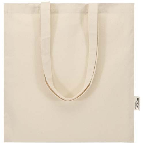 natural Bolsa Tote de 7 l de algodón reciclado GRS de 180 g/m²