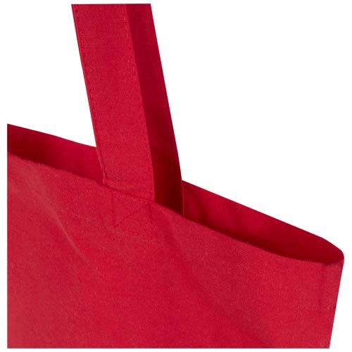 red Bolsa Tote de 7 l de algodón reciclado GRS de 180 g/m²