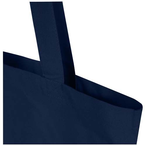 azul marino Bolsa Tote de 7 l de algodón reciclado GRS de 180 g/m²