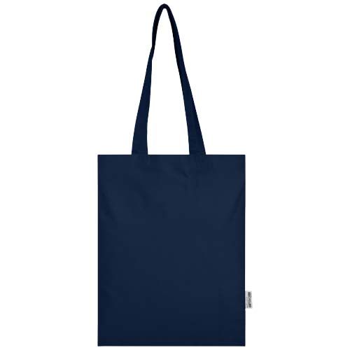azul marino Bolsa Tote de 7 l de algodón reciclado GRS de 180 g/m²