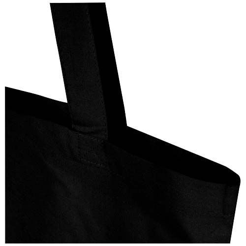 black Bolsa Tote de 7 l de algodón reciclado GRS de 180 g/m²