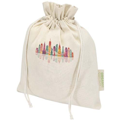 Bolsa de regalo algodón orgánico OCS de 140 g/m² - 30 x 25 cm 