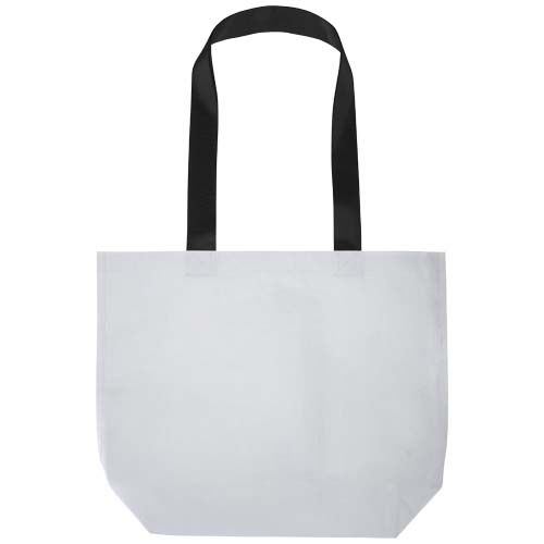 white Bolsa Tote 18l de material reciclado GRS con doble laminado