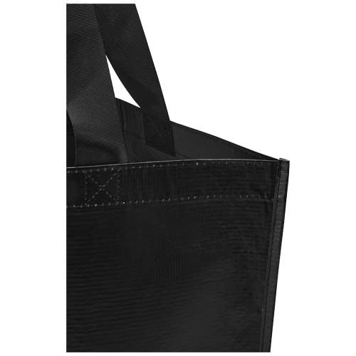 black Bolsa Tote 18l de material reciclado GRS con doble laminado
