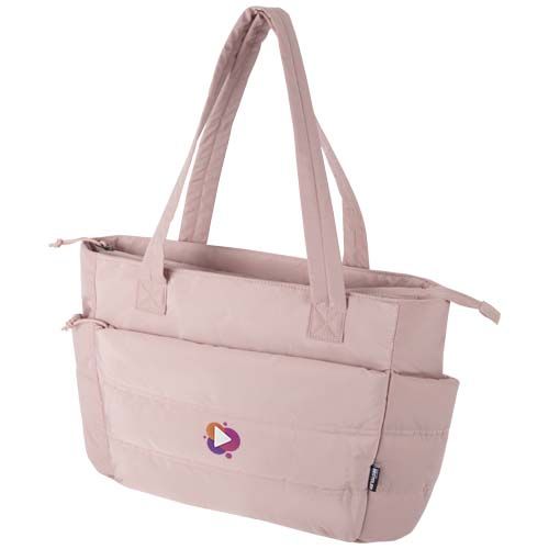 rosa empolvado Bolsa Tote para portátil de 15,6