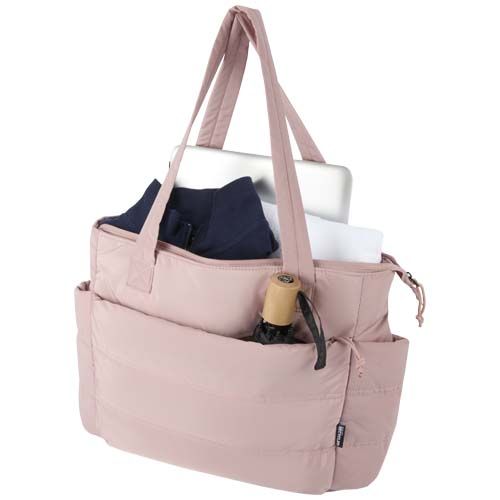 rosa empolvado Bolsa Tote para portátil de 15,6