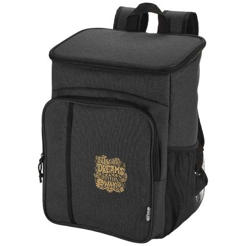 antracita chiné Mochila picnic nevera de 20l con material reciclado GRS incluyendo set de cubiertos