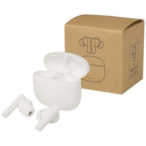 AURICULARES TRUE WIRELESS BLUETOOTH® DE PLÁSTICO RECICLADO CON ALMOHADILLAS DE SILICONA 