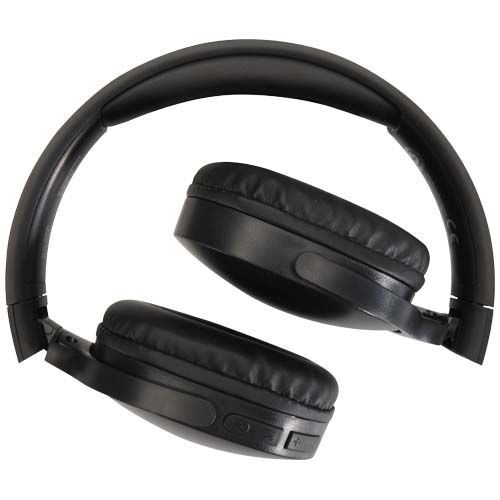black Auriculares inalámbricos Bluetooth® de plástico reciclado