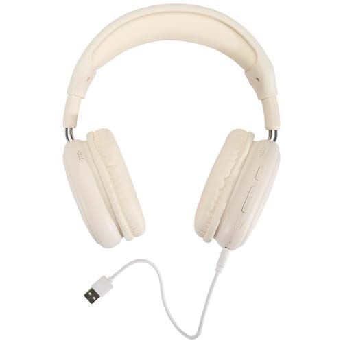 white Auriculares inalámbricos Bluetooth® de plástico reciclado