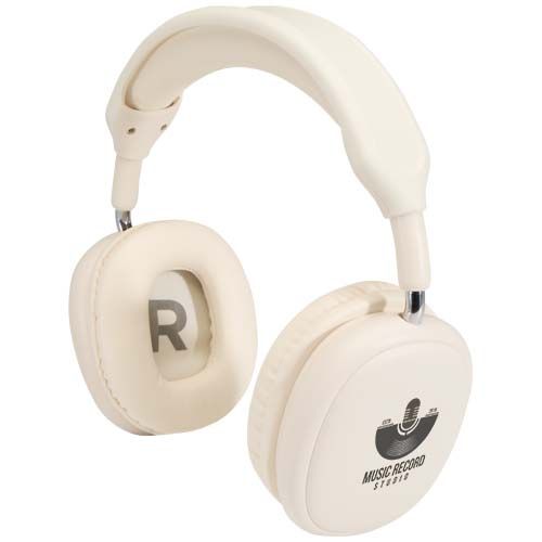 white Auriculares inalámbricos Bluetooth® de plástico reciclado