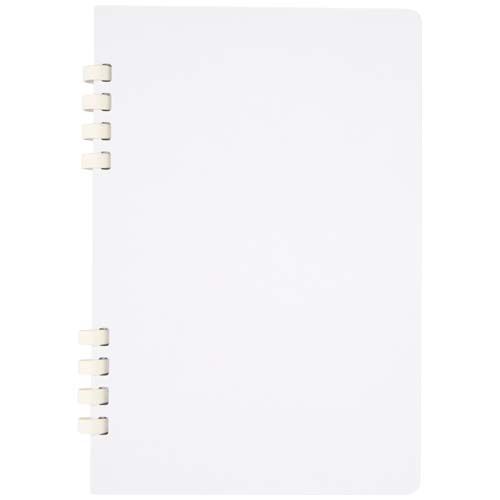 Cuaderno A5 tapa dura con espiral de material reciclado RCS 