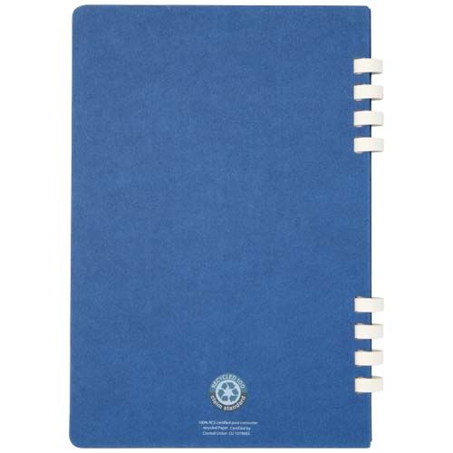 Cuaderno A5 tapa dura con espiral de material reciclado RCS 