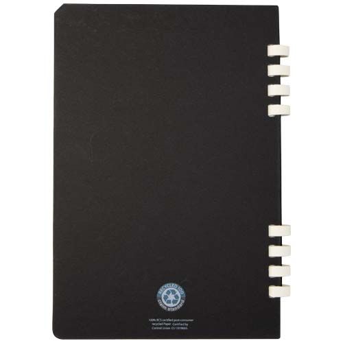 Cuaderno A5 tapa dura con espiral de material reciclado RCS 