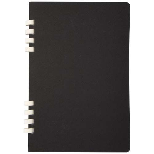 Cuaderno A5 tapa dura con espiral de material reciclado RCS 