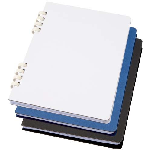 Cuaderno A5 tapa dura con espiral de material reciclado RCS 
