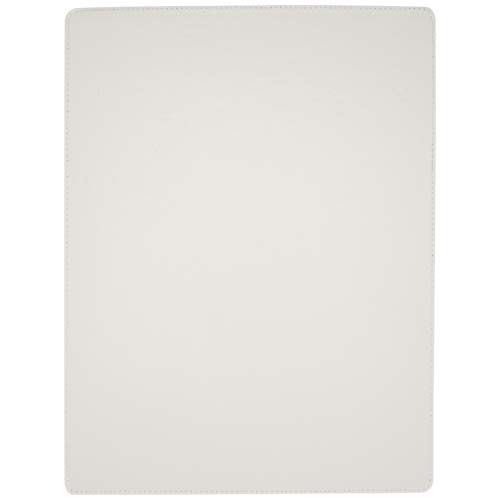 white Portapapeles A4 con cierre magnético y bolígrafo de material reciclado RCS (tinta negra)