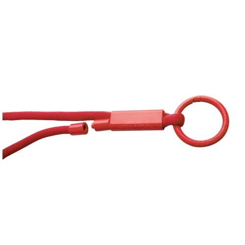 red Lanyard con tubo de plástico reciclado