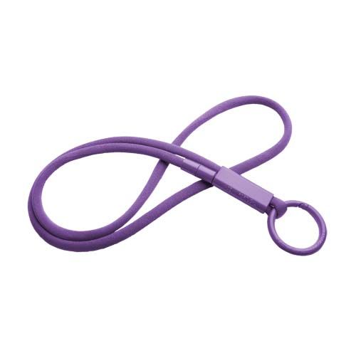 purple Lanyard con tubo de plástico reciclado