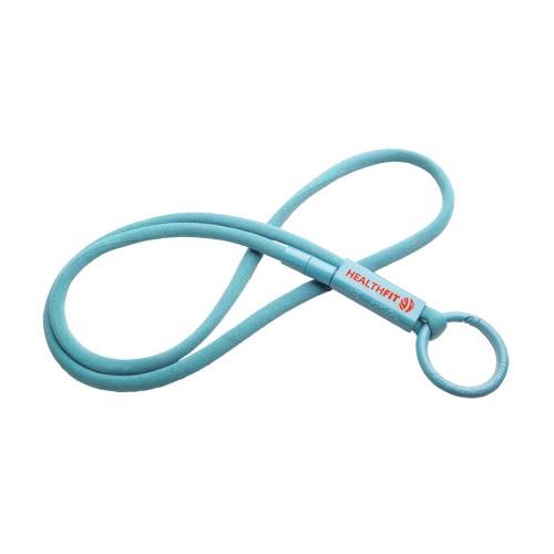 azul heladero Lanyard con tubo de plástico reciclado