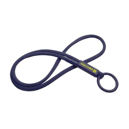 azul noche Lanyard con tubo de plástico reciclado