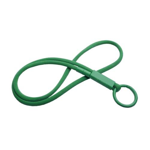 green Lanyard con tubo de plástico reciclado