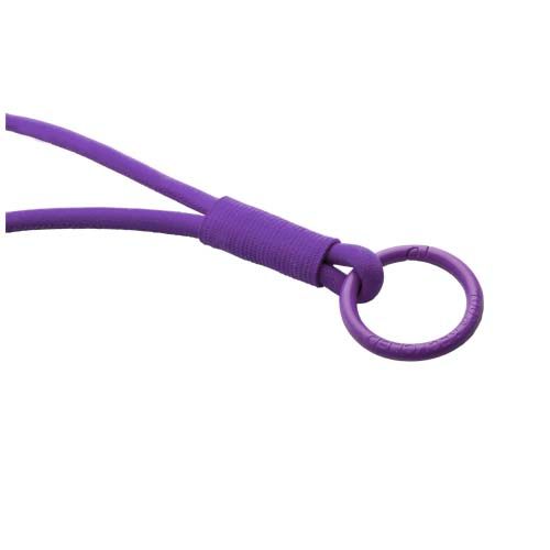 purple Lanyard con tubo elástico