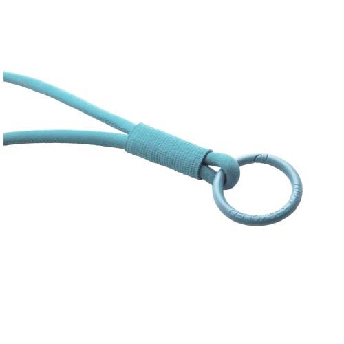 azul heladero Lanyard con tubo elástico
